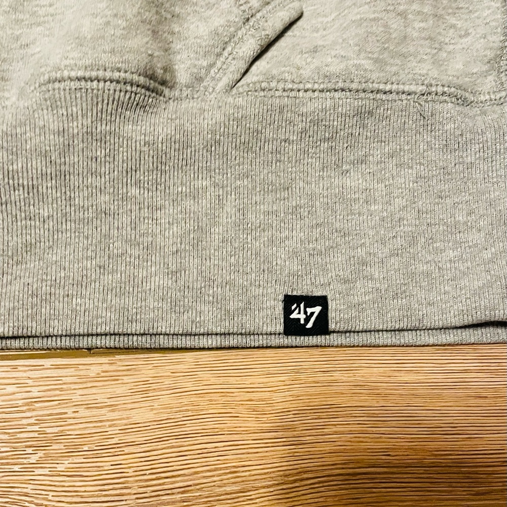 47 Brand Gray Buffalo Bills Pullover Hoodie - Picture 2 of 5